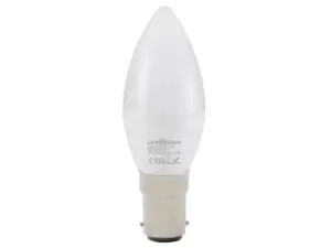 Image of Link2Home LTHB155W WiFi LED SBC (B15) Opal Candle Dimmable Bulb, White + RGB 470 lm 5.5W