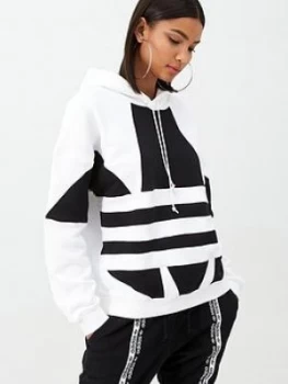 Image of Adidas Originals Large Logo Hoodie - White