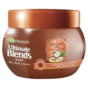 Image of Garnier Ultimate Blends Coconut Oil Frizzy Hair Mask 300ml