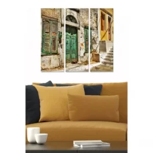 Image of MDF3011663 Multicolor Decorative MDF Painting (3 Pieces)