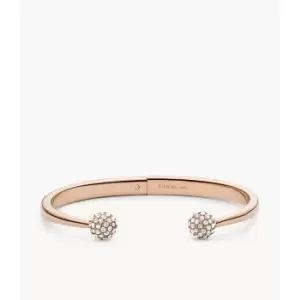 Image of Fossil Womens Rose Gold-Tone Stainless Steel Bracelet - Rose Gold