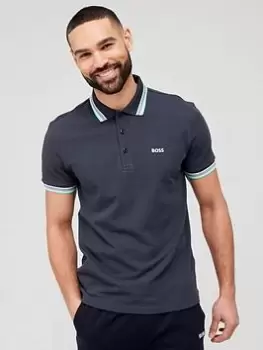 Image of BOSS Paddy Polo Shirt, Dark Blue, Size S, Men