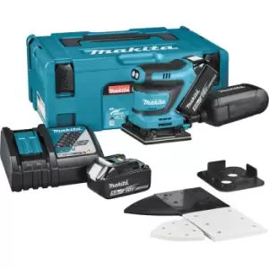 Image of MAKITA DBO480RTJ 18v Palm sander quarter sheet