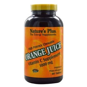 Image of Natures Plus Orange Juice Vitamin C 1000 mg Chewable Tablets 60 Tabs