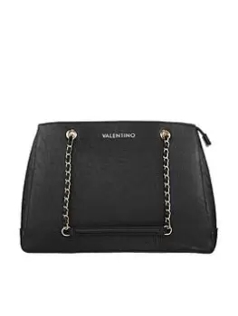 Image of Valentino Bags Valentino Relax Embossed Tote- Black
