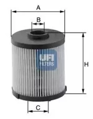 Image of 26.021.00 UFI Fuel Filter