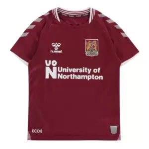 Image of Hummel Northampton FC Home Shirt 2021 2022 Juniors - Red