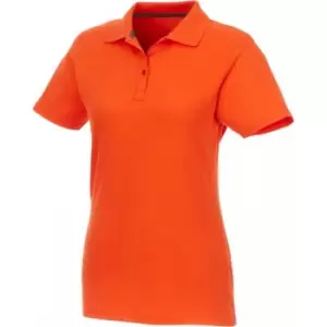 Image of Elevate Womens/Ladies Helios Short Sleeve Polo Shirt (L) (Orange)