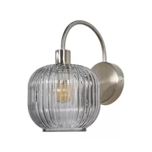 Image of Stratton Brushed Chrome Indoor Wall Light