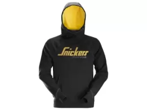 Image of Snickers 28890400009 Logo Hoodie Black XXXL