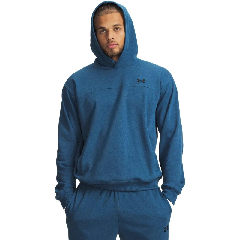 Image of Under Armour Mens Rival Lightweight Performance Hoodie Blue/Black male L