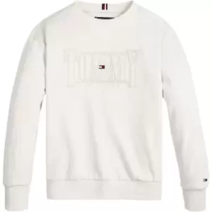 Image of Tommy Hilfiger Cord Applique Sweatshirt - White