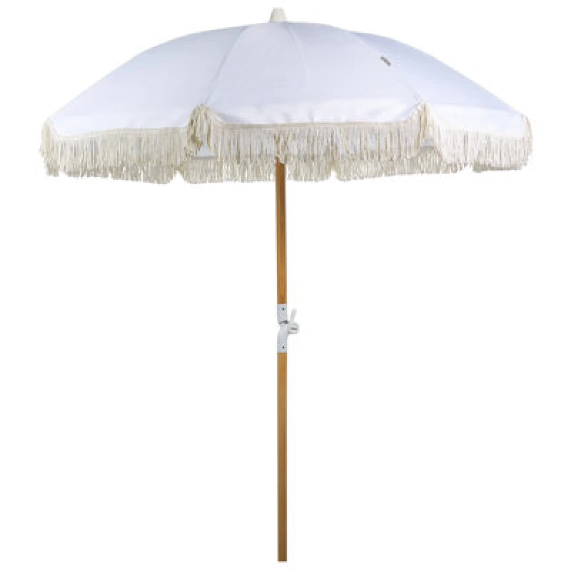 Image of Beliani Patio Parasol 150 Cm Mondello White