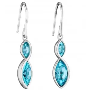 Image of Twist Nevette Aqua Bohemia Crystal Earrings E5801A