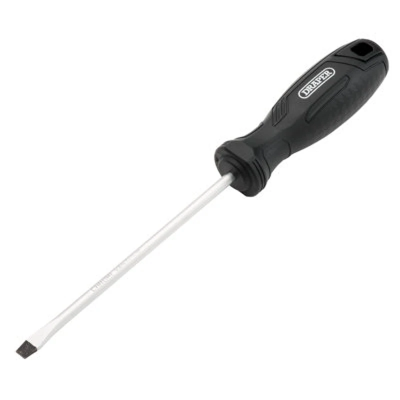Image of Draper 13536 Slotted Hard Grip Screwdriver, 5.5 x 125mm 13536