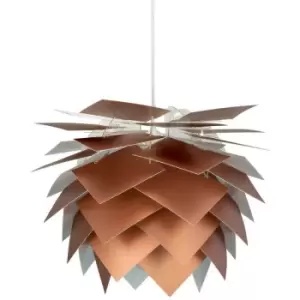 Image of Dyberg Larsen Illumin Copper Look Pendant Ceiling Light 45cm