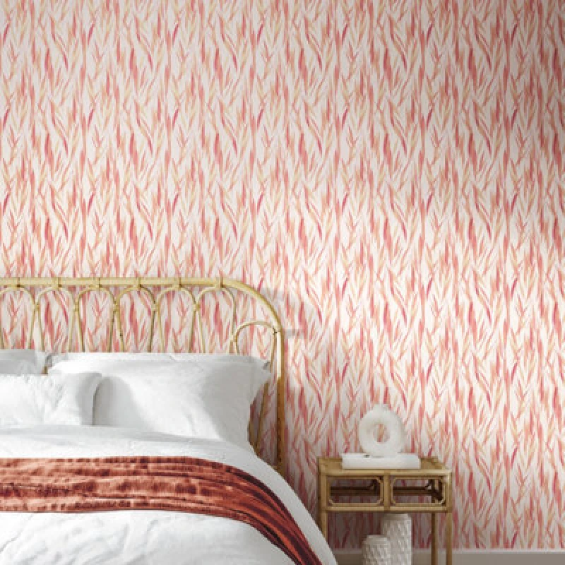Image of Hoopla Walls Eucalyptus Whisper - Coral Mix 10M Wallpaper