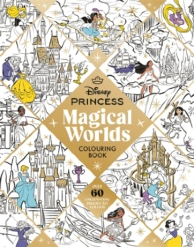 Image of Boxer Gifts Disney Princess Magical World's Colouring Book Multi