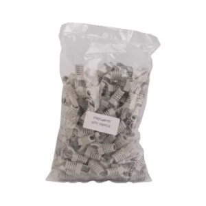 Image of TUK Ltd SPEEDY RJ45 PS6GY#100 Grey strain relief boot Cat 6 plug p...