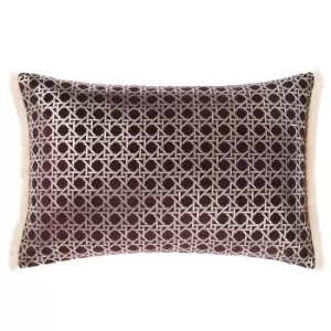 Image of Linen House Taira Polyester Filled Cushion Cotton Multi 60 x 40cm