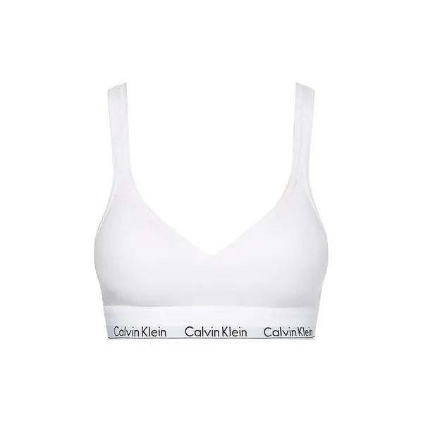 Image of Calvin Klein cotton bralette lightly lined - White 8