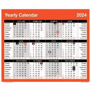 Image of ValueX Calendar Year To View 2024 - YC1 20931SY