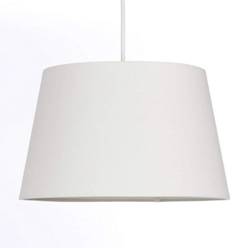 Image of K Living Cream Tapered Drum Shade For Ceiling And Table Lamp 10" Shade