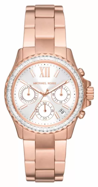 Image of Michael Kors MK7213 Everest Womens Rose Gold-Toned Watch