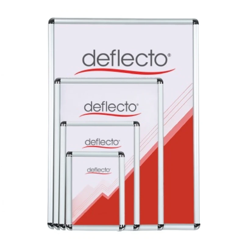 Image of Deflecto Rounded Corner A3 Snap Frame Silver