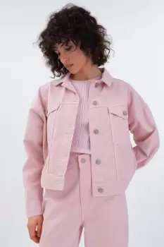 Image of Feruza Oversized Denim Jacket, Bubblegum / 12