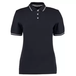 Image of Kustom Kit Ladies St. Mellion Short Sleeve Polo Shirt (20) (Navy/White)