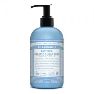 Image of Dr. Bronner's Baby-Mild (bekvapis) ekologiskas cukraus muilas 355ml
