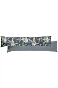 Image of Jungle Leopard Printed Velvet Draught Excluder Cover