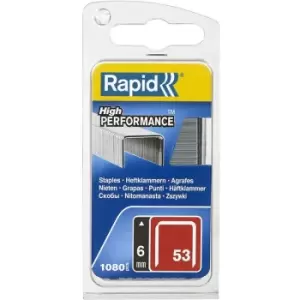 Image of Rapid - Staples, No. 53, Leg Length 6 mm, High Performance, 40109502 - 1080 Pieces