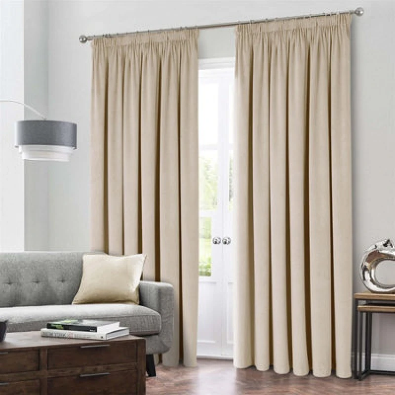 Image of Luxury Living Montreal Taped Top Natural Curtains