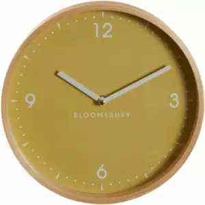 Image of Premier Housewares Vitus Small Yellow Wall Clock