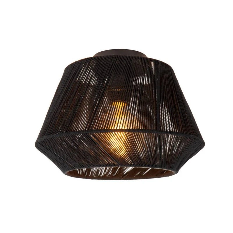 Image of Netlighting JESSICA Flush ceiling light 1xE27 Black Special Offer Black Unisex