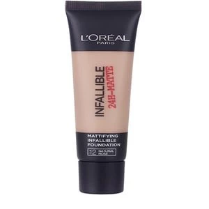 Image of LOreal 24H-Matte Waterproof Foundation 12 Natural Rose 35ml Nude
