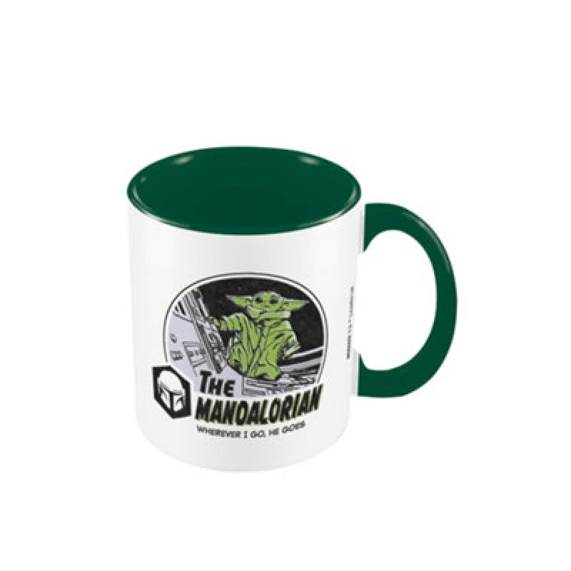 Image of Star Wars Wherever I Go He Goes Mug Green unisex