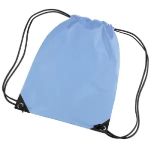 Image of Bagbase Premium Gymsac Water Resistant Bag (11 Litres) (One Size) (Sky Blue)