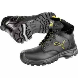 Image of PUMA Safety Borneo Black Mid 630411-41 Safety work boots S3 Shoe size (EU): 41 Black, Yellow