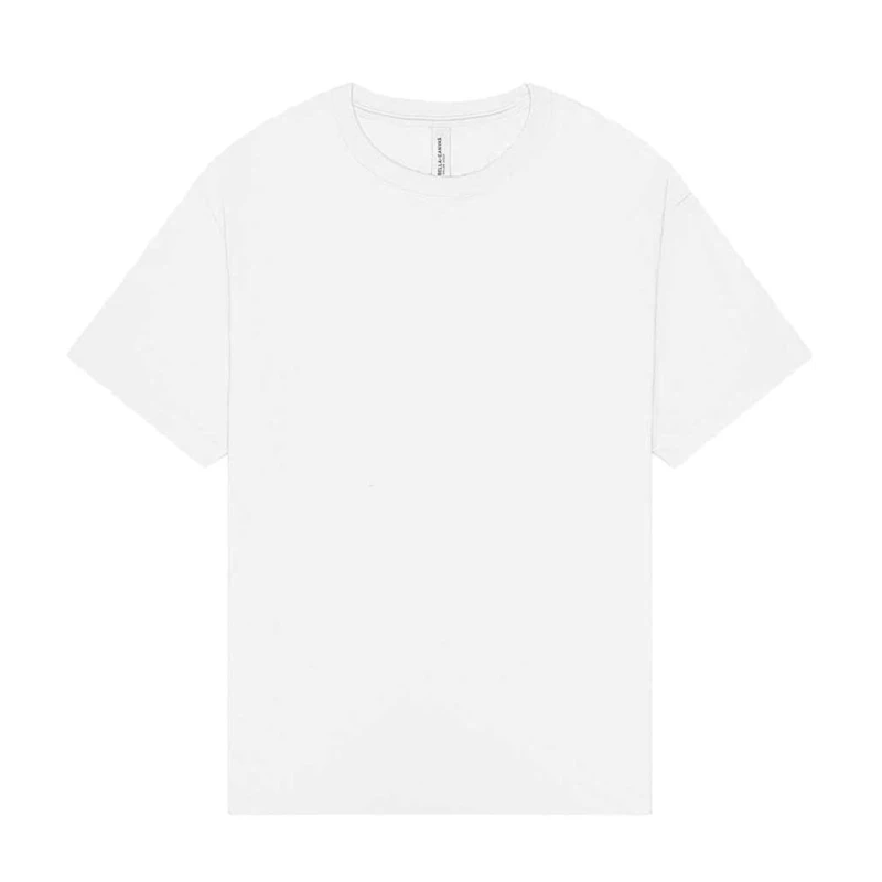 Image of Bella + Canvas Mens Heavyweight Boxy T-Shirt in White Size: XS White Male XS