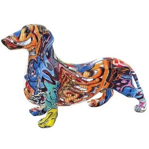 Image of Graffiti Dachshund Figurine By Lesser & Pavey