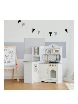 Image of Teamson Kids Little Chef Upper East Retro Play Kitchen - White / Gold