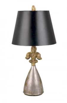 Image of 1 Light Table Lamp Silver, E27