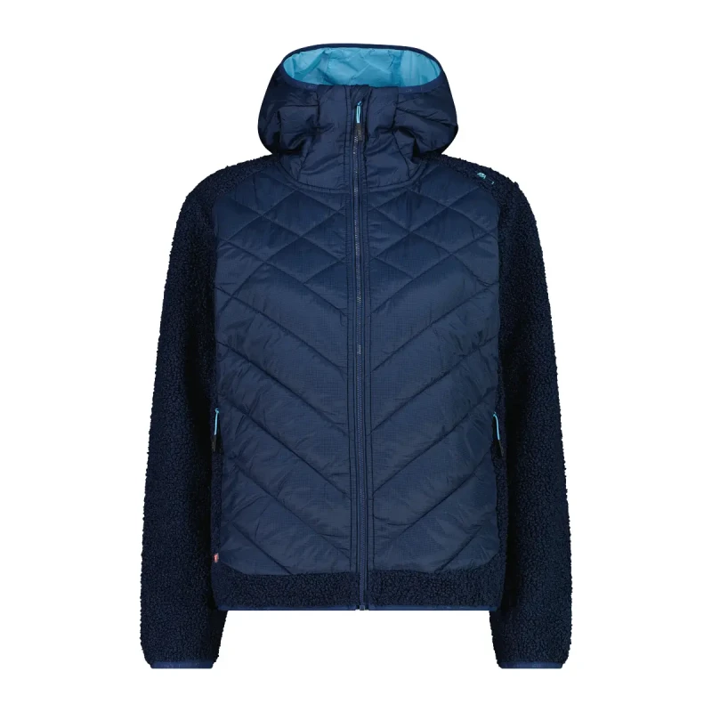 Image of Womens Hooded Down Jacket CMP Bleu Female M