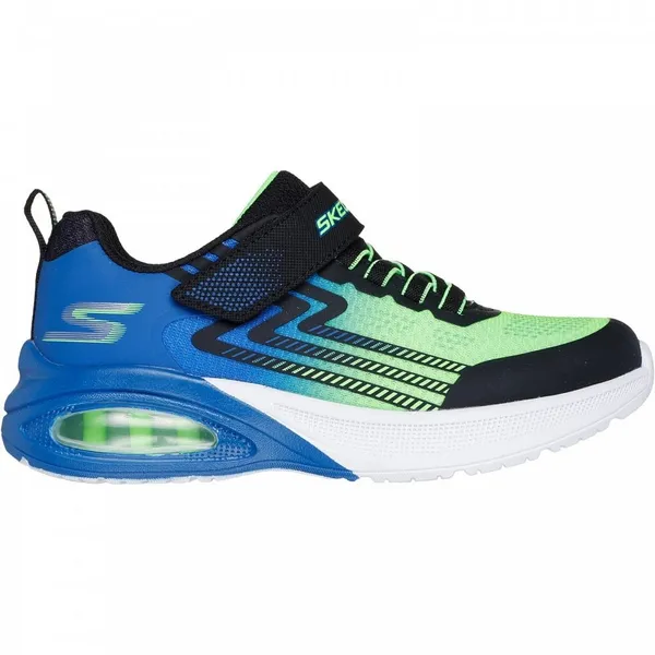 Image of Skechers Boys Microscope Max Advance Trainers UK Size 2 (EU 35) Black Blue Line SKE2386-BBLM-2