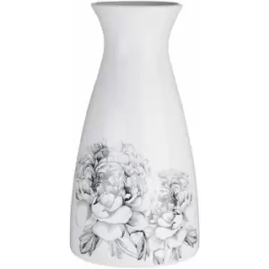 Image of Room Decor Flower Vase White Flower Dolomite Vase Strong Vases For Flowers Black Modern Floor Vase 16 x 16 x 31 - Premier Housewares