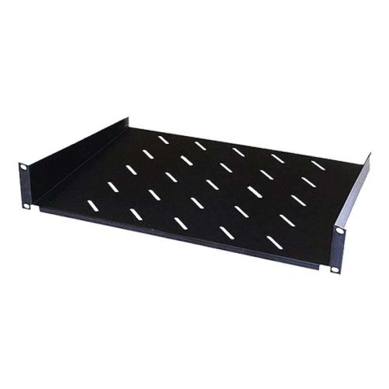 Image of Cablenet 2u 300mm Cantilever Vented Shelf Black (450mm Cab) (20Kg)