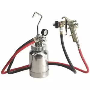 Image of Sealey - HVLP-79/P hvlp Pressure Pot System with Spray Gun & Hoses 1.7mm Set-Up